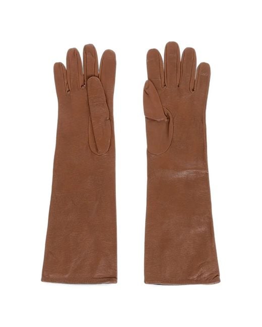 DSquared² Brown Opera Leather Gloves