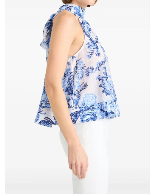 Cinq À Sept Blue Rashan Top