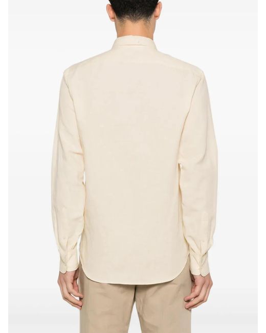 Fursac Natural Straight-Collar Shirt for men