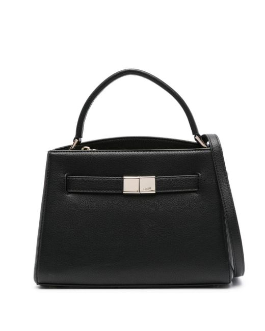 DKNY Black Medium Paxton Leather Tote Bag