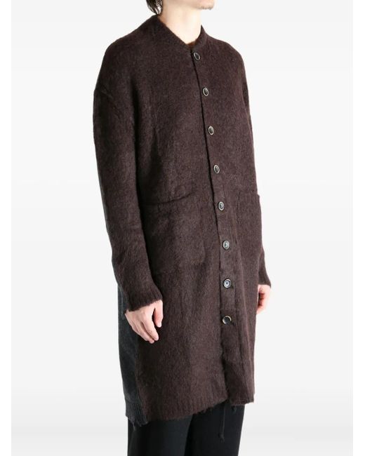 Uma Wang Black Two-Tone Cardigan for men