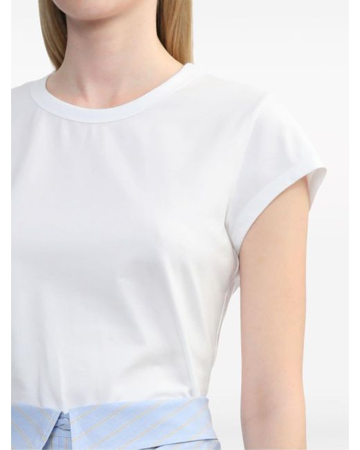 Juun.J Blue Shirted-skirt Midi T-shirt Dress