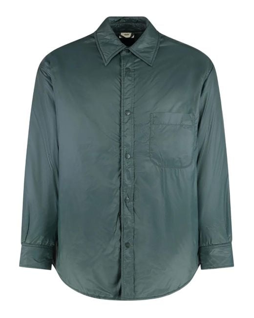 Autry Green Front-Pocket Overshirt