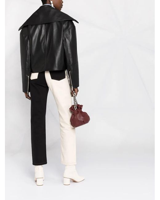 Nanushka Black Ado Biker Jacket