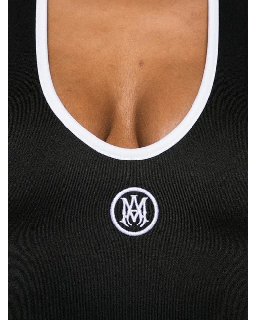 Amiri Black Logo-Embroidered Tank Top
