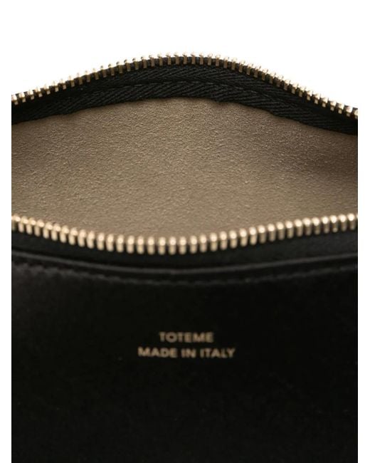 Totême Black Bevel Zip Shoulder Bag