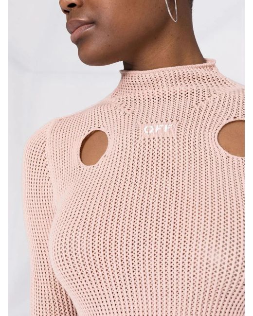 Off-White c/o Virgil Abloh Pink Meteor Knitted Top