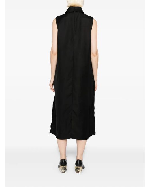 Jil Sander Black Collared Dress
