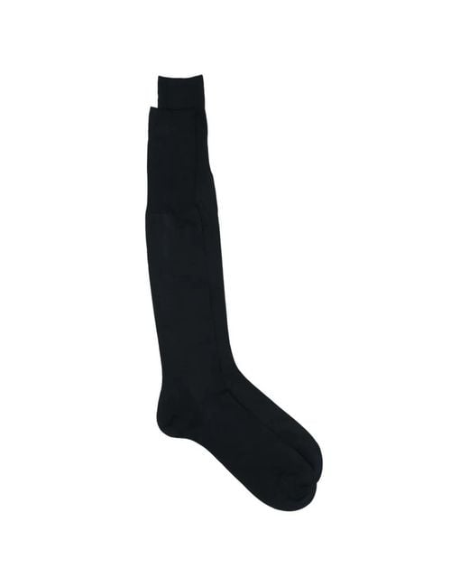 Zegna Black Knee Socks for men
