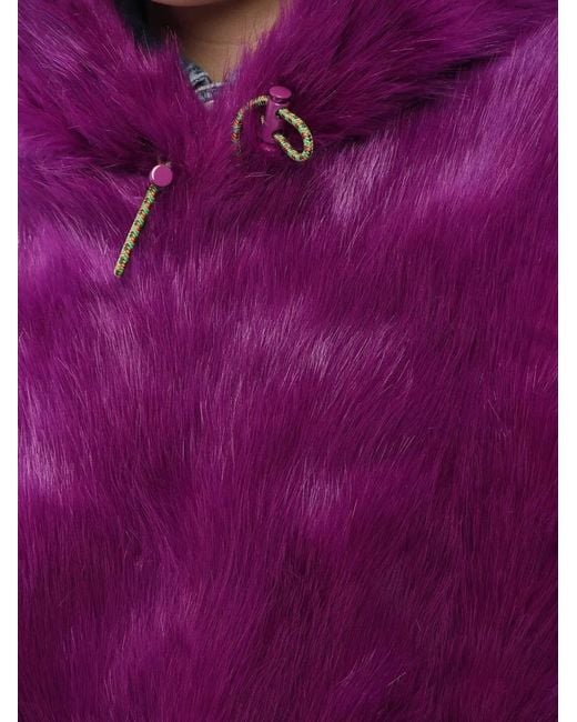 Abrigo Con Capucha Stella McCartney de color Purple