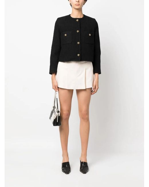 Ba&sh Black Meredith Tweed Jacket