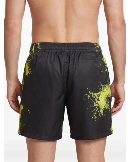 Philipp Plein Gray Swim Splash Shorts for men