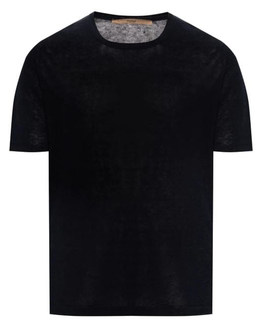 メンズ Nuur ショートスリーブ リネンプルオーバー Black