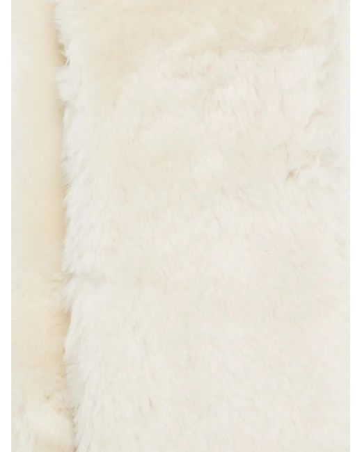 Totême  White Shearling Scarf