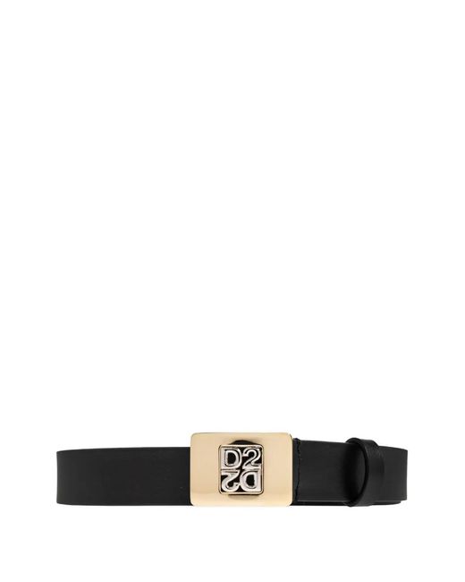 DSquared² White Ceinture À Boucle Logo for men