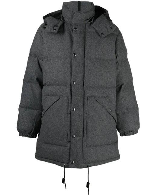 Polo Ralph Lauren Gray Boulder Padded Hooded Coat for men