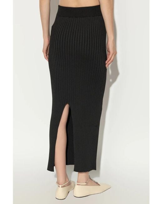 Jil Sander Black Sophisticated Tube Skirt For The Modern
