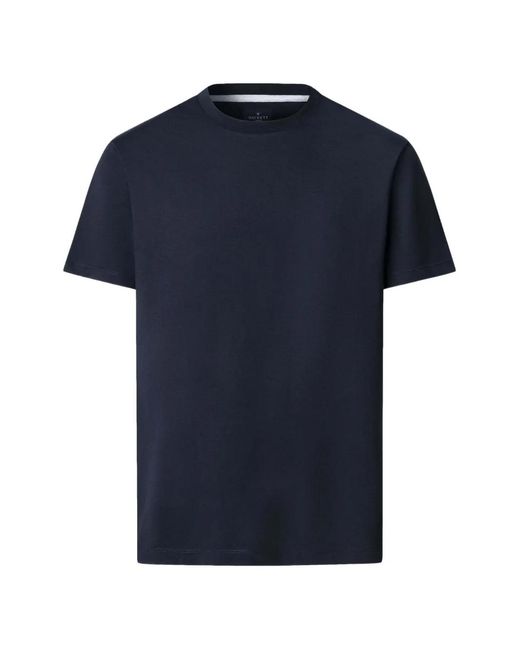 Hackett Blue Pima Logo-Detail Cotton T-Shirt for men