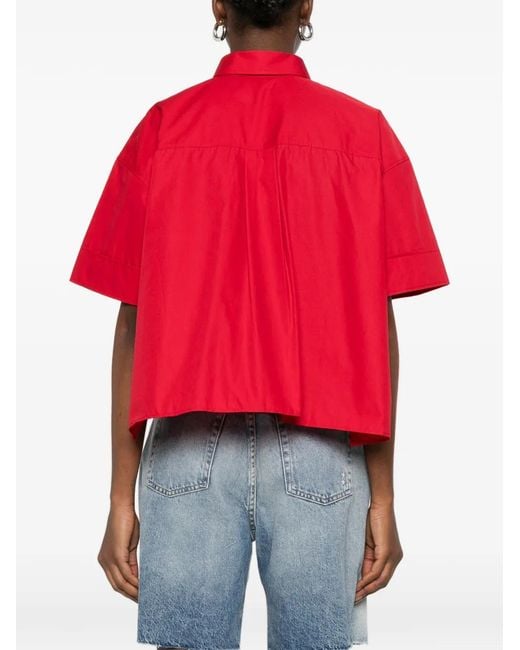 CUANTICO Red Pocket Polo Shirt