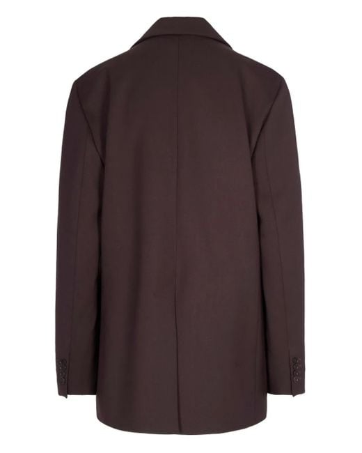 P.A.R.O.S.H. Brown Single-Button Blazer