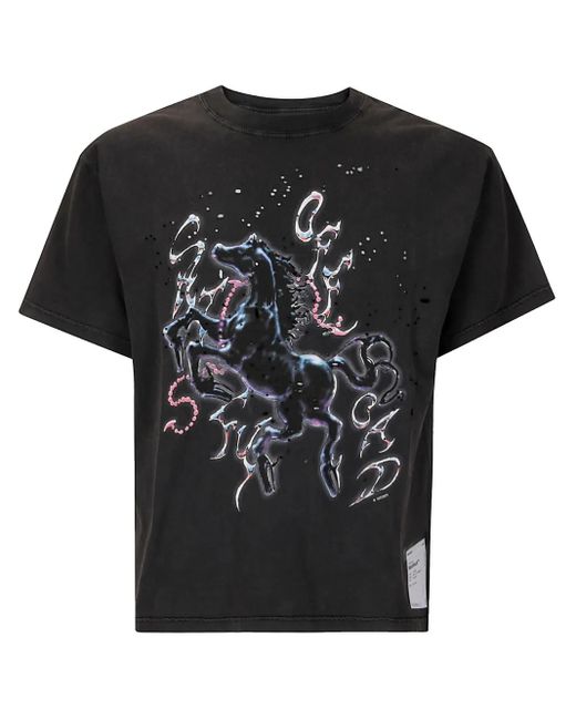 Satisfy T-Shirt Mit Grafischem Print in Black für Herren
