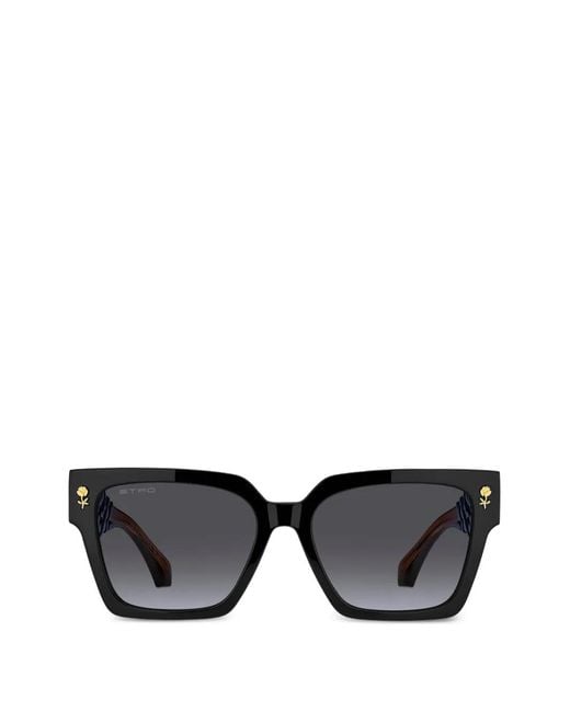 Etro Black Square-Frame Sunglasses