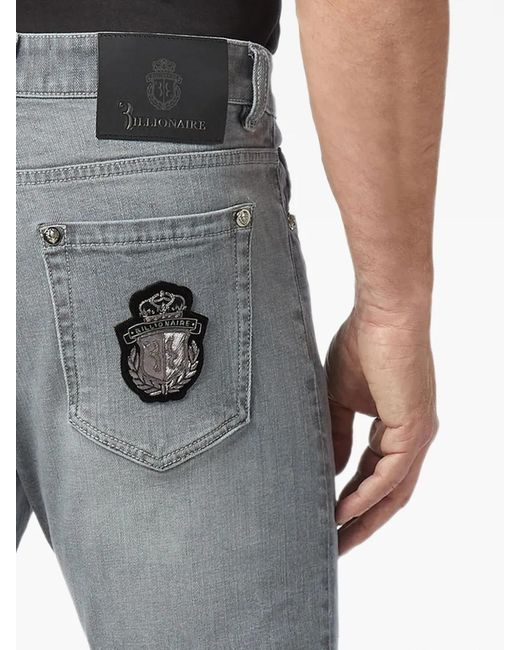 Billionaire Blue Jean À Logo Brodé for men