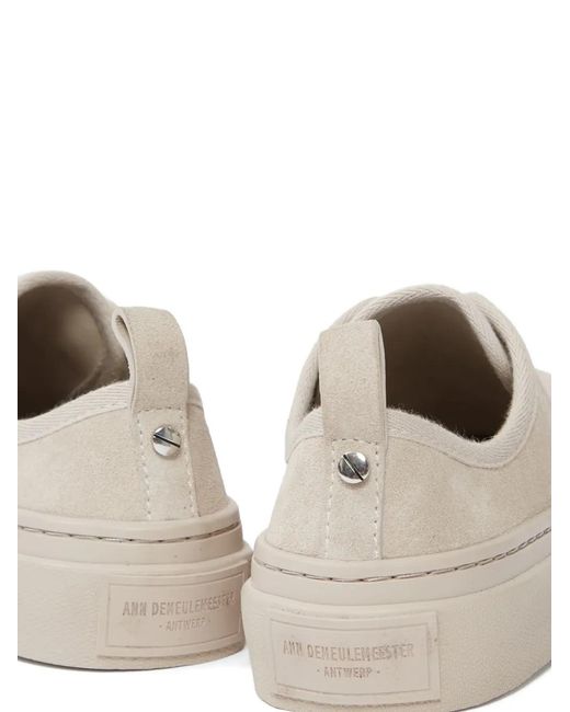 Ann Demeulemeester White Halli Vulcanized Sneakers