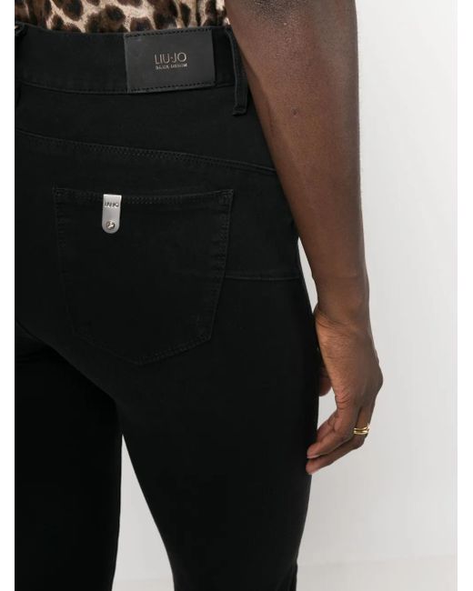 Liu Jo Black Mid-Rise Bootcut Jeans