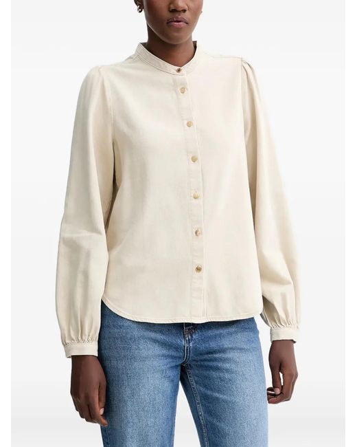 Rag & Bone Natural Sandra Denim Blouse