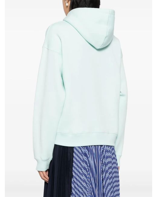 Maison Kitsuné Bold Fox Hoodie Met Patch in het Blue