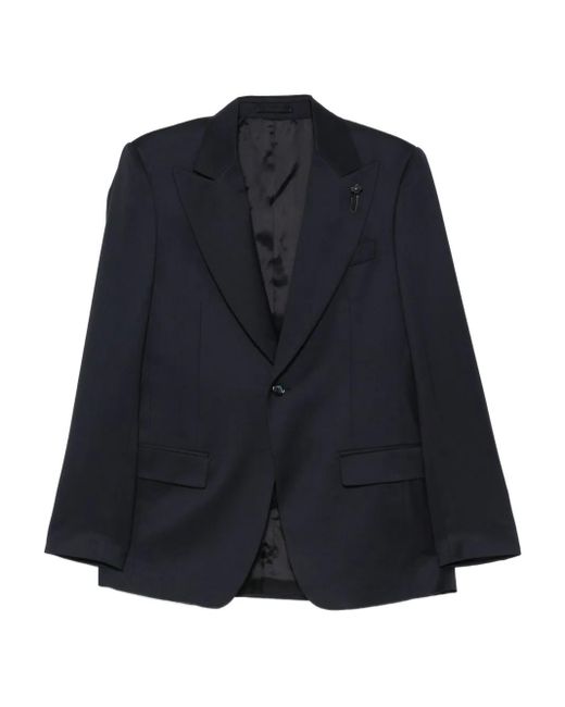 Lardini Blue Single-Button Lapel Jacket for men