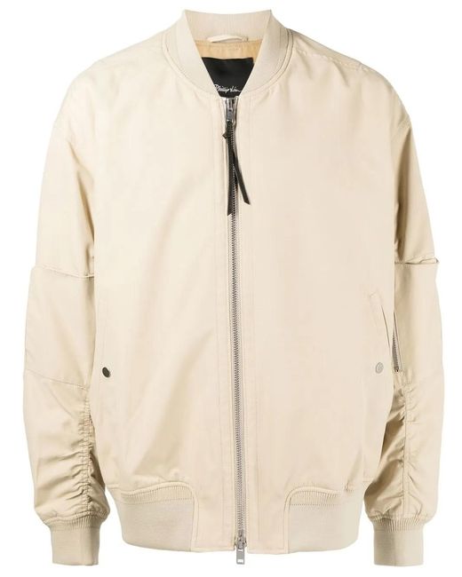 3.1 Phillip Lim Natural Zip-Front Bomber Jacket for men