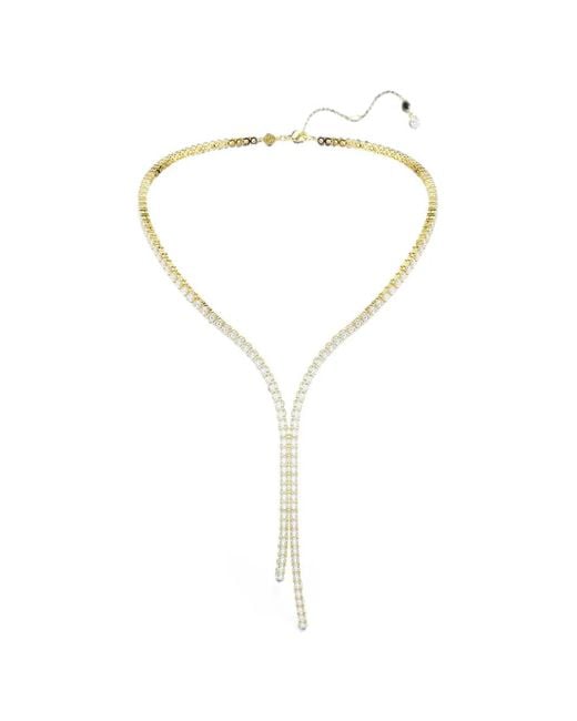 Swarovski White Crystal-Embellished Y-Shape Necklace