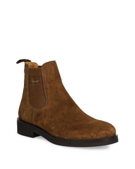 Gant Brown Leather Boots for men