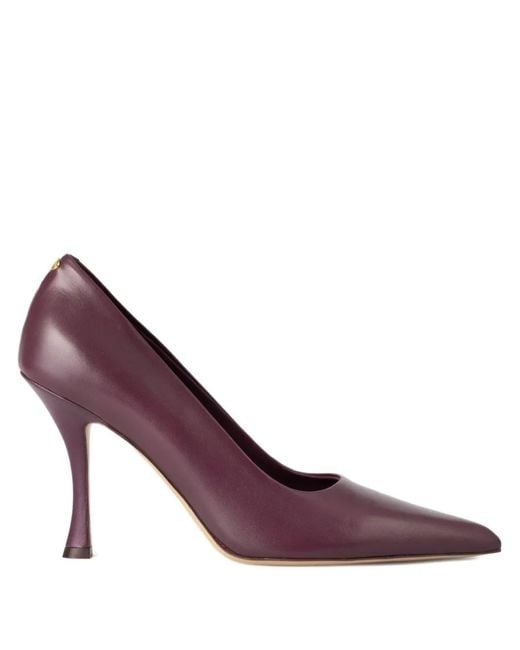 Ferragamo Purple Pointed-Toe Heeled Pumps