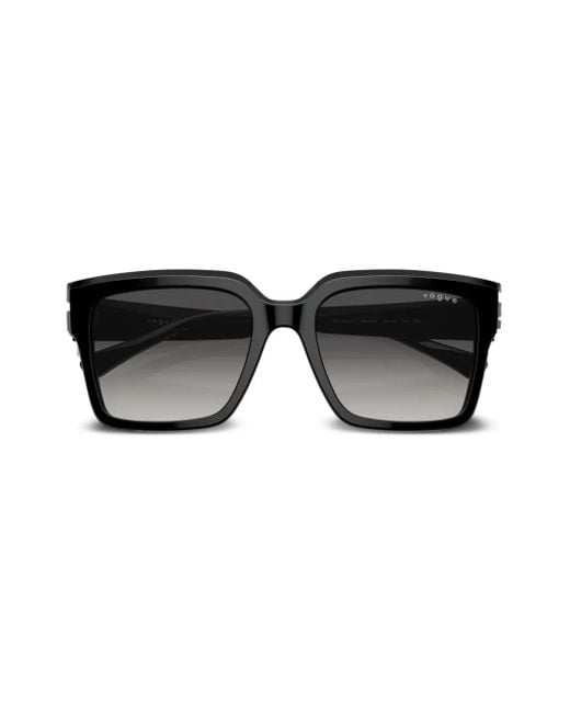 Occhiali Da Sole Squadrati Con Stampa di Vogue Eyewear in Black