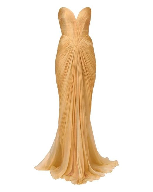 IRIS SERBAN Metallic Christina Gown