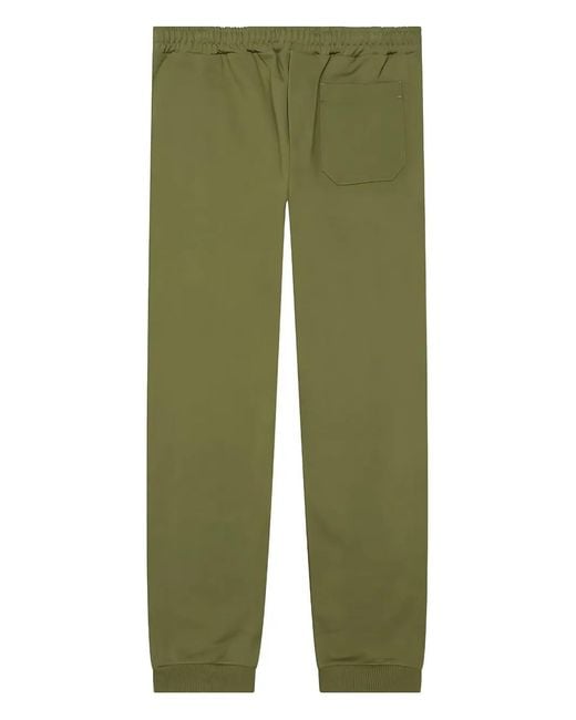 Helmut Lang Green Elasticated-Cuff Logo-Print Joggers for men