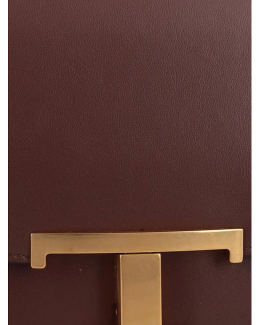 Tod's Purple Mini T Timeless Crossbody Bag
