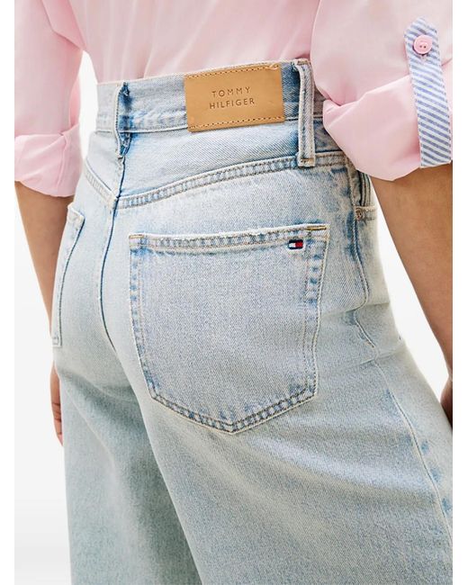 Tommy Hilfiger Blue 70S High-Rise Wide-Leg Jeans