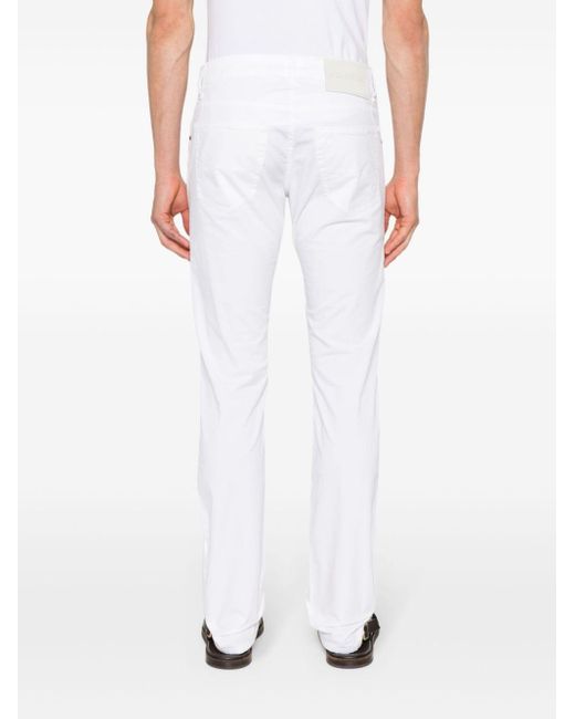 Pantalon de costume en coton stretch Jacob Cohen pour homme en coloris White