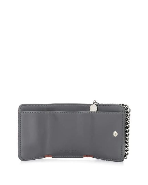 Stella McCartney Gray Falabella Tri-Fold Wallet