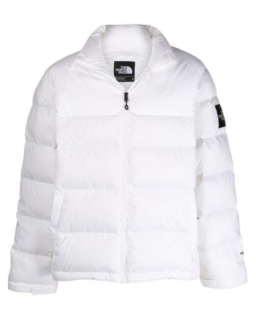 onhandig voertuig accumuleren The North Face High-neck Puffer Jacket in White for Men | Lyst