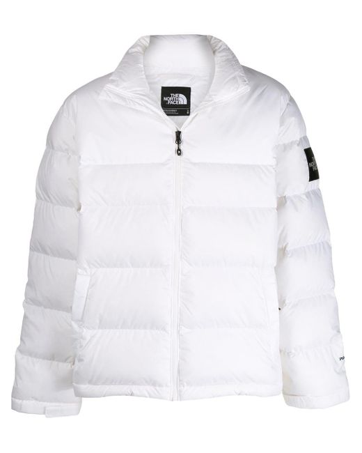 The North Face White High-neck Puffer Jacket for men