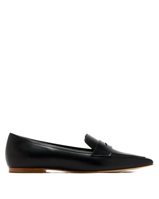 Magnanni Shoes Black Spitze Penny-Loafer