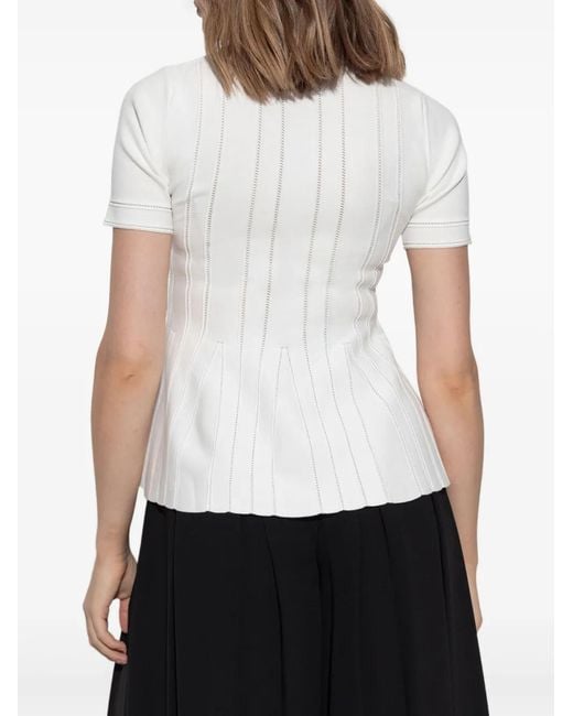 Max Mara White Epoche Top