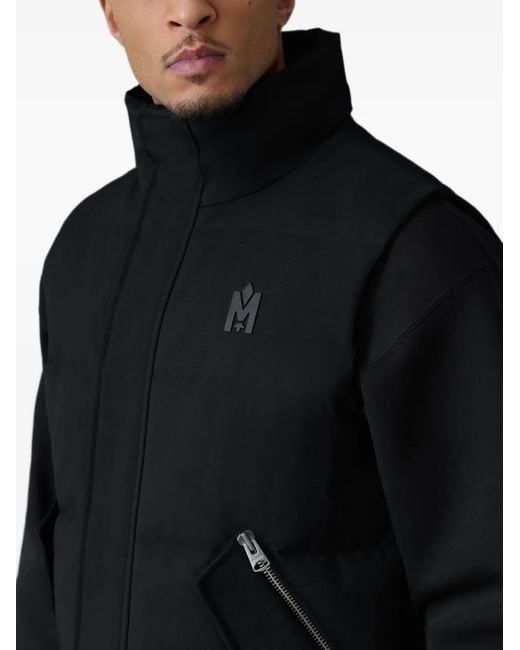 Mackage Blue Joseph Quilted High-Neck Gilet for men