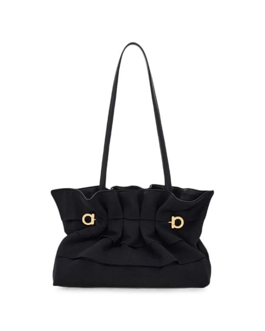 Ferragamo Black Soft Bag (S)