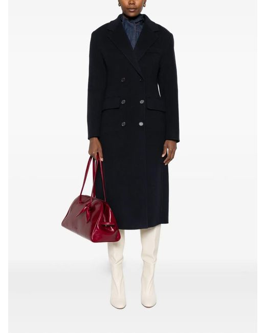 P.A.R.O.S.H. Black Double-Breasted Coat